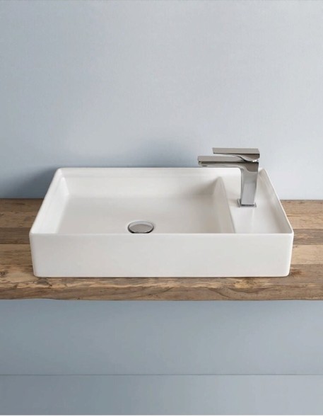 Раковина Artceram Scalino накладная  с одним отверстием цвет белый  SCL003 01 00