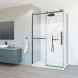 Vincea Душевой уголок Комо Софт (Como Soft) VSR-1CS1013CLGM, 1300*1000, вороненая сталь, стекло прозрачное