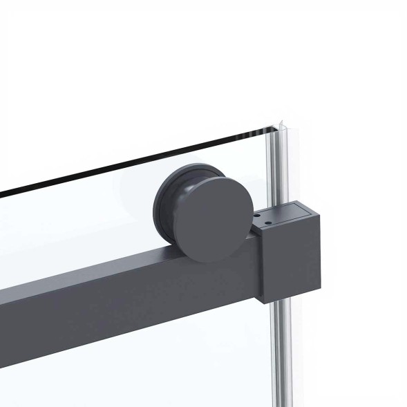 Vincea Душевой уголок Комо Софт (Como Soft) VSR-1CS1013CLGM, 1300*1000, вороненая сталь, стекло прозрачное