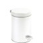NOFER Ведро для мусора с педалью 5 л. нерж. сталь  09100.05.W белый