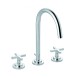 Смеситель KLUDI NOVA FONTE Classic 201430520 для раковины на три отверстия двухвентильный