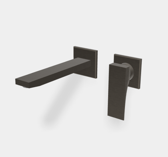 Смеситель для раковины, Fima Carlo Frattini, Zeta, цвет-брашированный черный хром F3971WLX8CS