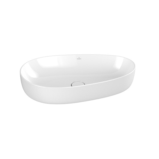 Villeroy&amp;Boch Раковина, Antao, шгв 650*400*145, отверстия для смесителя-отсутствуют, CeramicPlus, цвет-Pure Black 4A7465R7