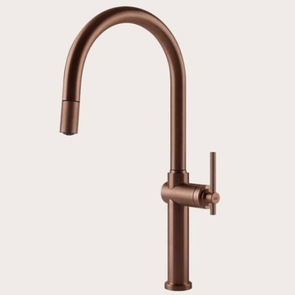 Gessi Смеситель для кухни, Habito, цвет медь матовая  60672#708