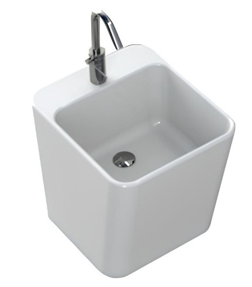 Раковина HATRIA G-FULL YXJG01 подвесная с одним отверстием без перелива цвет белый