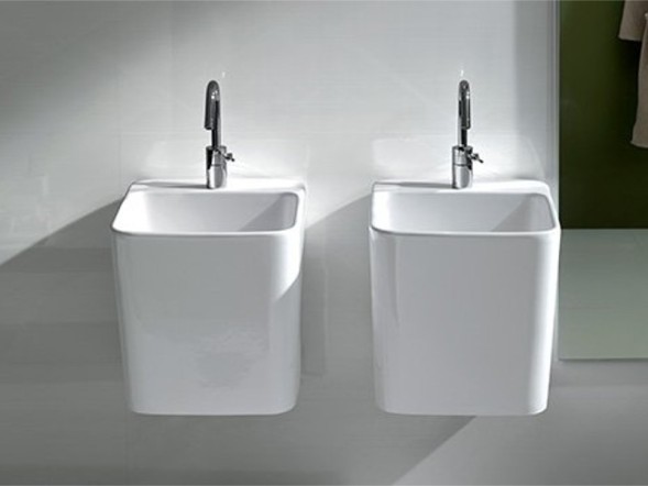 Раковина HATRIA G-FULL YXJG01 подвесная с одним отверстием без перелива цвет белый