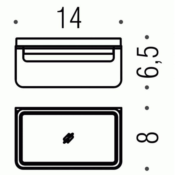 Мыльница COLOMBO DESIGN OVER B7001 настенная цвет нержавеющая сталь