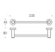 Полотенцедержатель COLOMBO DESIGN PLUS W4909.BM широкий цвет белый матовый