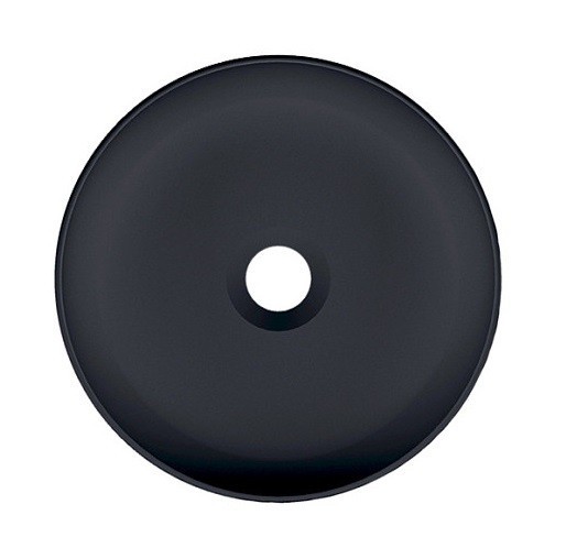 Раковина Scarabeo GLAM накладная без перелива без отверстий цвет черный матовый с антибактериальным и грязеотталкивающим покрытием BIOKER 1808 49 BK