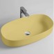 Раковина Artceram Cognac Quadro накладная без отверстий  цвет Zync yellow COL005 12 00
