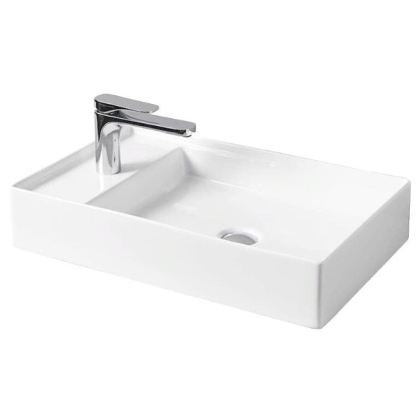 Раковина Artceram Scalino накладная  с одним отверстием цвет белый  SCL004 01 00