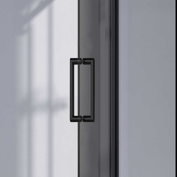 Vincea Душевая дверь Комо-Н (Como-N) VDS-4CN130CGB, 1300, черный, стекло тонированное