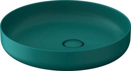 Duravit Раковина, DuroCast, UltraResist, шгв 460*460*130, отверстия для смесителя-отсутствуют, цвет Аквамарин матовый 266146HA79