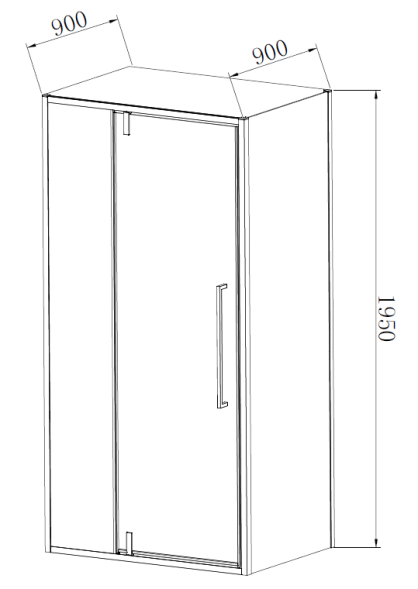 Vincea Душевой уголок Слим-Н (Slim-N) VSR-4SNP9010CL, 1000*900, хром, стекло прозрачное