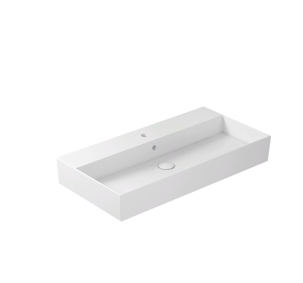 Раковина GALASSIA MEG11 PRO 8967 MT подвесная с одним отверстием с переливом цвет белый матовый