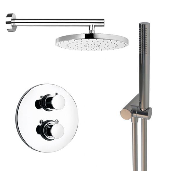 Paini Комплект на 2 потребителя с термостатом Cox , для душа, хром