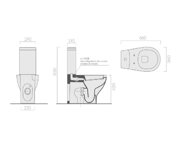 Бачок GALASSIA EDEN 7218 цвет белый глянцевый