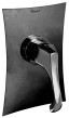 Emmevi Ares, встраиваемый в стену однорычажный смеситель для душа, цвет черный матовый 76009/NEO