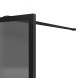 Vincea Душевая перегородка Волк-Ин (Walk-In) VSW-1HP100GFB, 1000*2000, черный матовый, стекло матовое тонированное