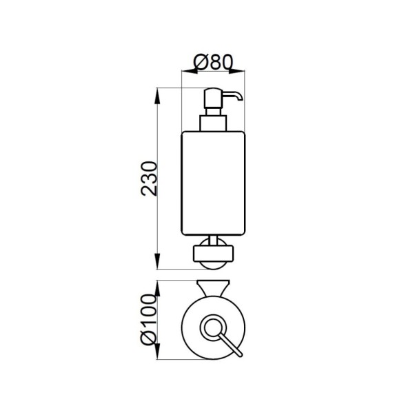 Дозатор жидкого мыла Webert Opera OA500201015, хром