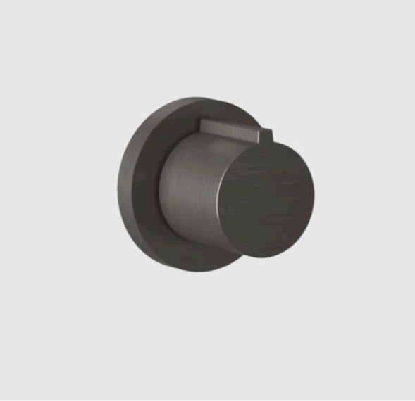 Gessi Вентиль, Anello, запорный, 3#4", цвет черный брашированный металл  43268#707