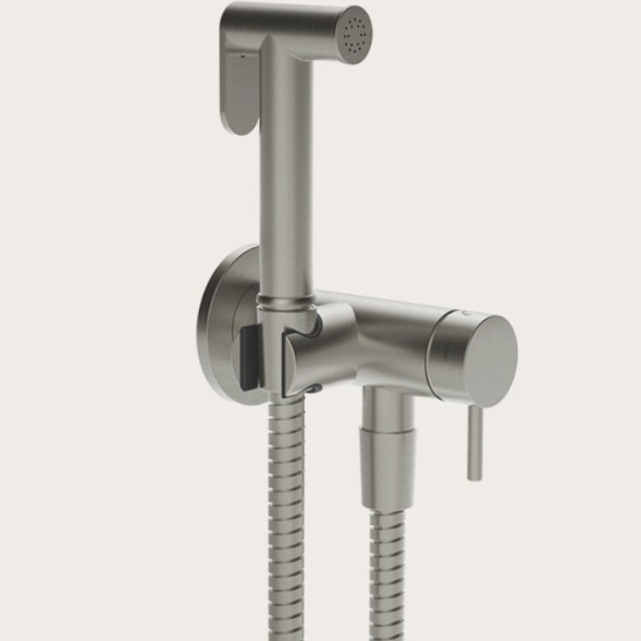 Gessi Гигиенический душ, цвет брашиварованный хром 45130#147