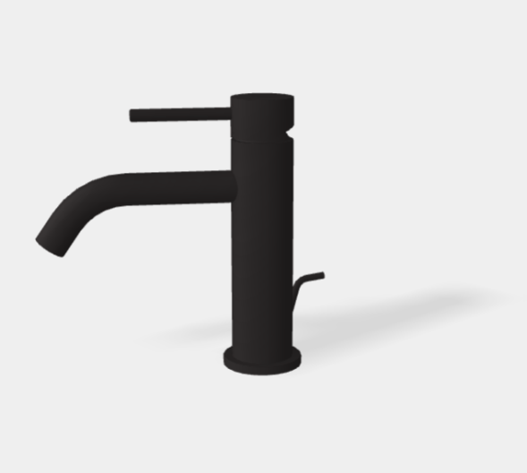 Смеситель для раковины, Fima Carlo Frattini, Spillo Up, цвет-черный матовый F3031XSNS.1