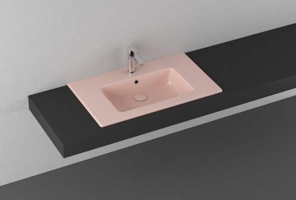 Раковина ISVEA SistemaT накладная ШГВ 810*465*140 отверстия для смесителя 1 цвет лососевый матовый 10SL51081-2S