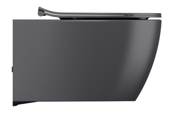 Унитаз ISVEA Sentimenti Neo Vortex (смыв торнадо), подвесной ШГВ 363*510*400 цвет антрацит матовый 10AR02013-2C