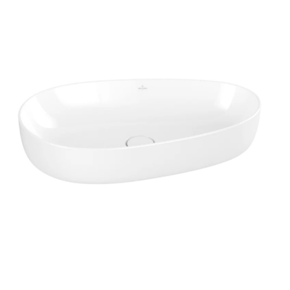 Villeroy&amp;Boch Раковина, Antao, шгв 650*400*145, отверстия для смесителя-отсутствуют, CeramicPlus, цвет-альпийский белый 4A7465R1