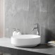 Vincea Раковина Солид Серфейс (Solid Surface)  VBS-6S16MW, 450*450*130, накладная, цвет белый матовый