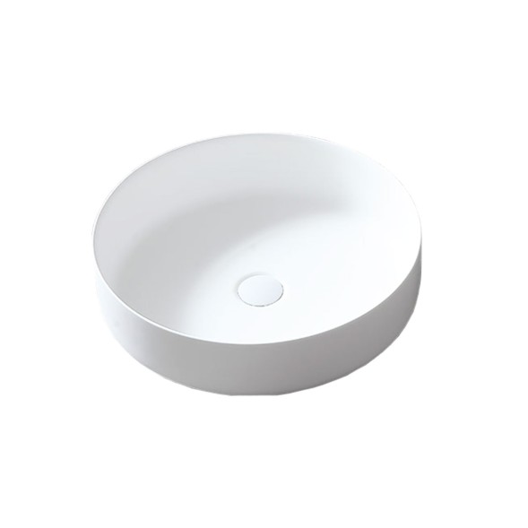 Vincea Раковина Солид Серфейс (Solid Surface)  VBS-6S16MW, 450*450*130, накладная, цвет белый матовый
