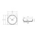 Vincea Раковина Солид Серфейс (Solid Surface)  VBS-6S16MW, 450*450*130, накладная, цвет белый матовый