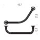 Поручень COLOMBO DESIGN HERMITAGE B3376.OA цвет античная латунь