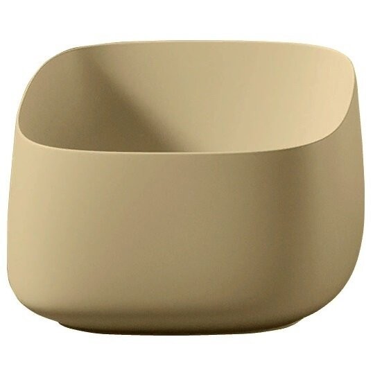 Раковина Artceram Cognac Quadro накладная без отверстий  цвет zync yellow COL006 12 00