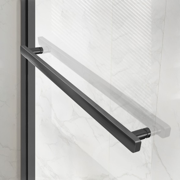 Vincea Душевая дверь Слим Софт (Slim Soft) VDS-1SS130CLGM, 1300, вороненая сталь, стекло прозрачное