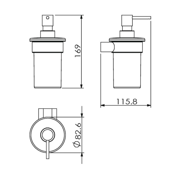 Дозатор LANGBERGER LUGANO 24021B подвесной цвет хром