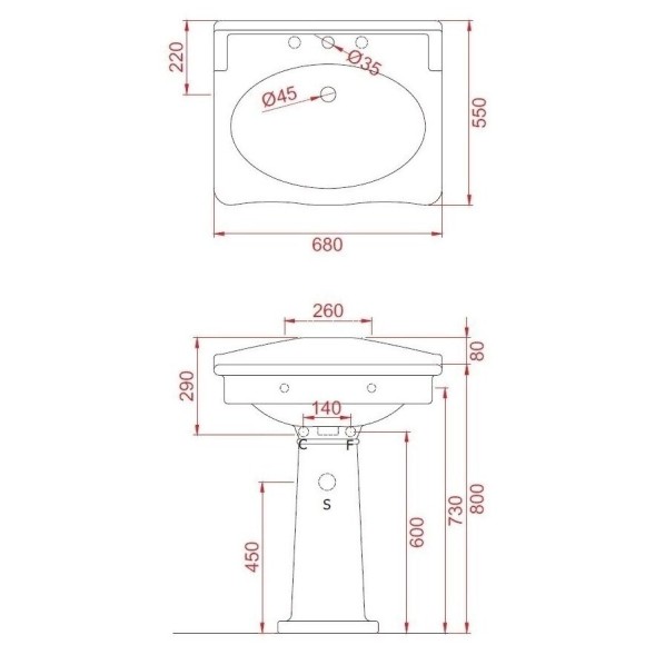 Пьедестал Artceram Hermitage для раковины цвет белый  HEC002 01 00