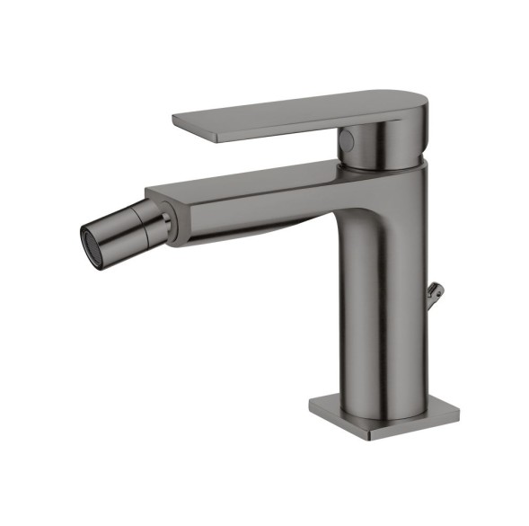 AQG Alpha, однорычажный смеситель для биде без донного клапана, цвет оружейная сталь (PVD)