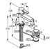Смеситель KLUDI ZENTA 382609175 для раковины на одно отверстие однорычажный с донным клапаном