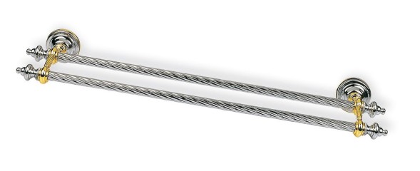 Stil Haus Giunone, полотенцедержатель двойной, цвет хром - золото