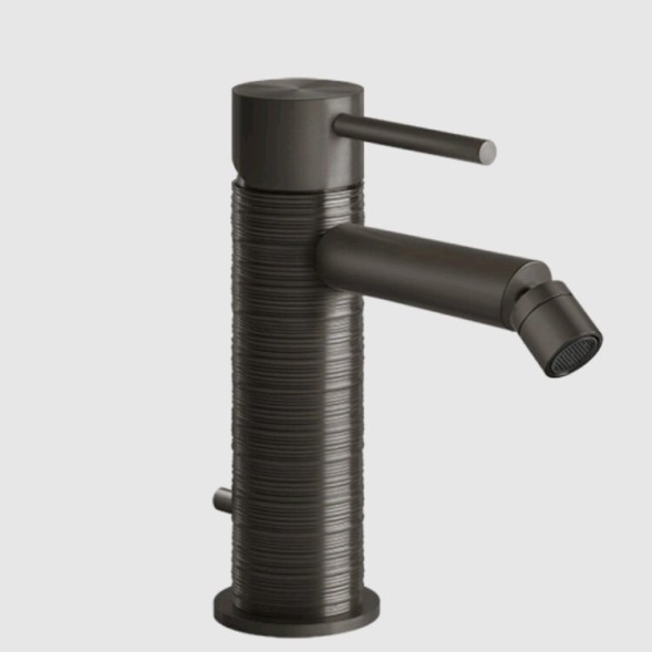 Gessi Смеситель для биде, 316 Trame, цвет Черный брашированный металл  54307#707