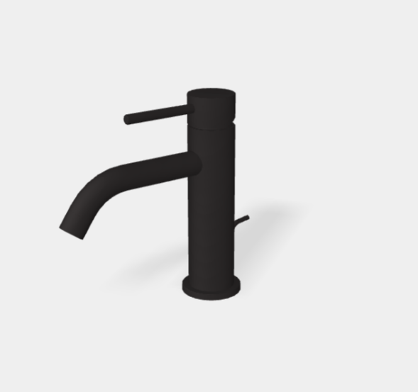 Смеситель для раковины, Fima Carlo Frattini, Spillo Up, цвет-черный матовый F3031XSNS.2