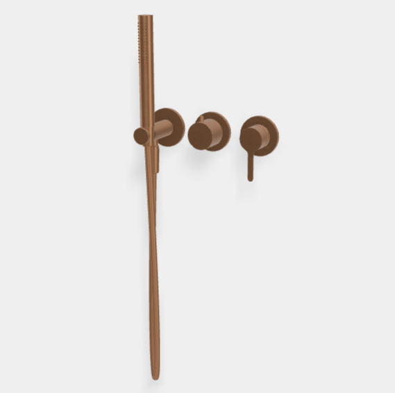 Смеситель для душа, Fima Carlo Frattini, Snap, на 2 потребителя, цвет-шампань F3129WX8HL