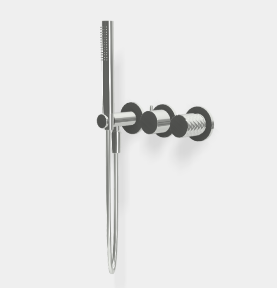 Смеситель для душа, Fima Carlo Frattini, Spillo Tech, X COLLECTION, на 2 потребителя, цвет-хром F3049TWX8XCR