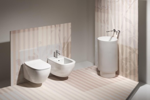 Биде SIMAS JUNIPER подвесное с одним отверстием цвет белый JU19/F85