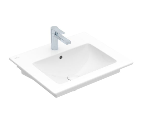 Villeroy&amp;Boch Раковина, Venticello, шгв 600*500*120, отверстия для смесителя-1 сквозное, 2 промаркированных, цвет-альпийский белый 41246001