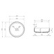 Vincea Раковина прозрачная  VBS-6T16B, 450*450*130, накладная, цвет черный