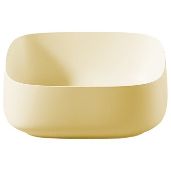 Раковина Artceram Cognac Quadro накладная без отверстий  цвет Zync yellow COL007 12 00