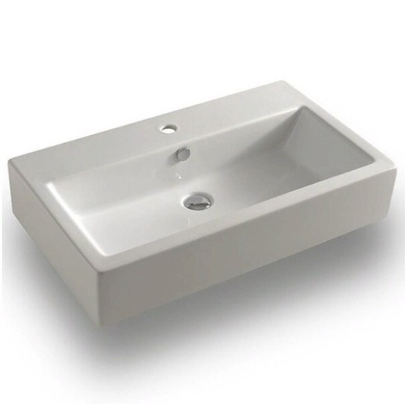 Раковина Artceram Fuori Box подвесная/накладная отверстие цвет белый  TFL026 01 00